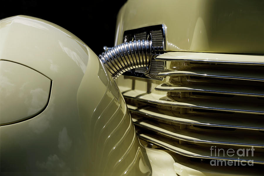 Yellow 1936 Cord Photograph by Dennis Hedberg