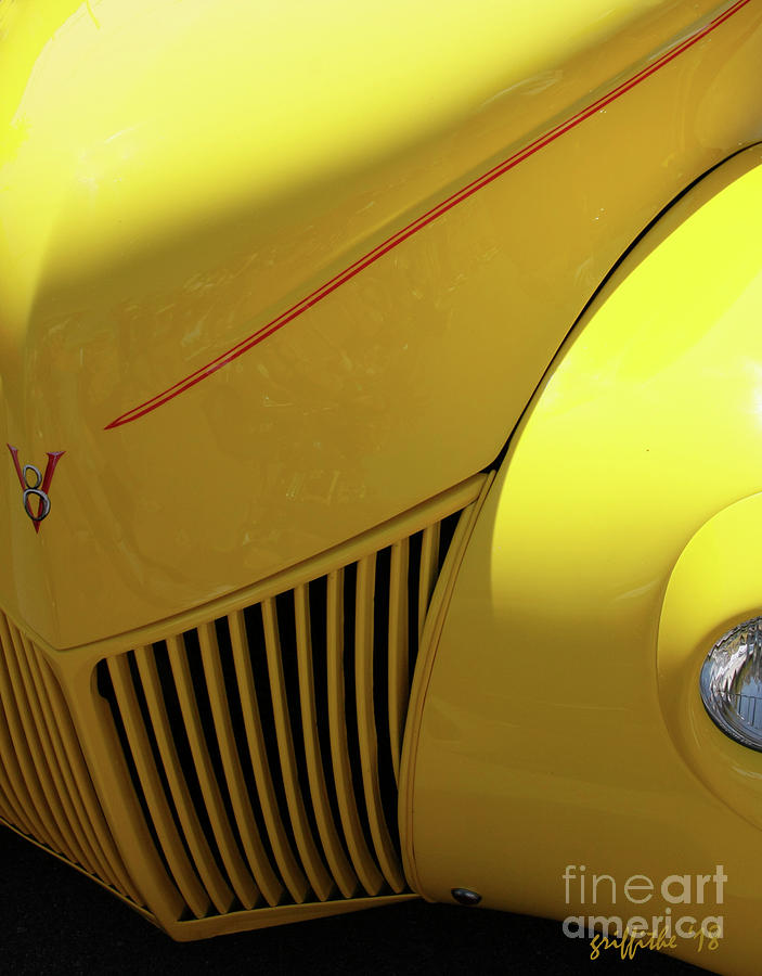 Yellow 39 Ford Photograph by Tom Griffithe
