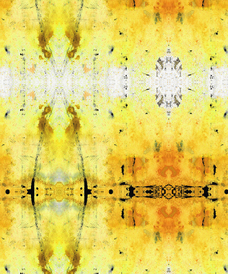 Yellow Painting - Yellow Abstract Art - Good Vibrations - By Sharon Cummings by Sharon Cummings