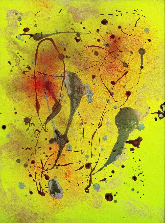 Abstract Painting - Yellow Abstract by Patrick Morgan