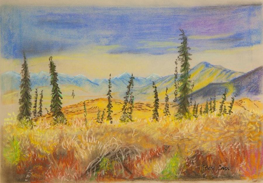 Yellow Alaska Pastel by Betsy Carlson Cross