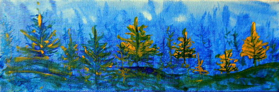 Yellow and Blue Make Green Painting by Betty-Anne McDonald