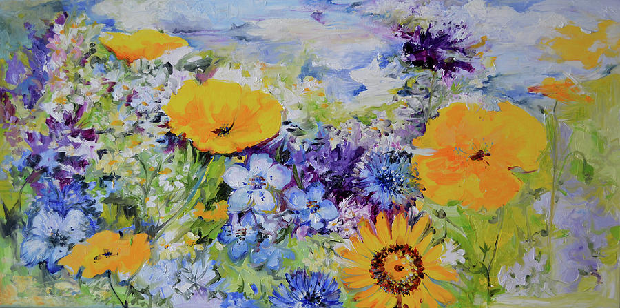 Close Up Purple Yellow Flower - Diamond Paintings 