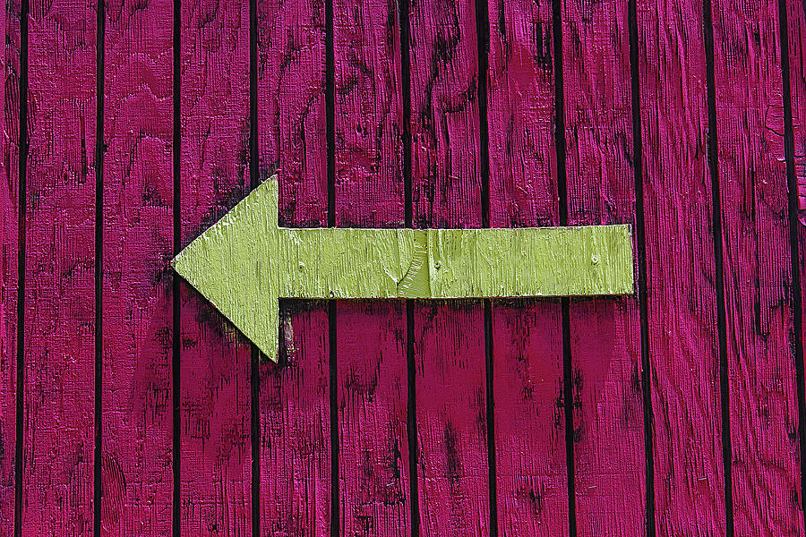 Yellow Arrow Photograph by Garry Gay