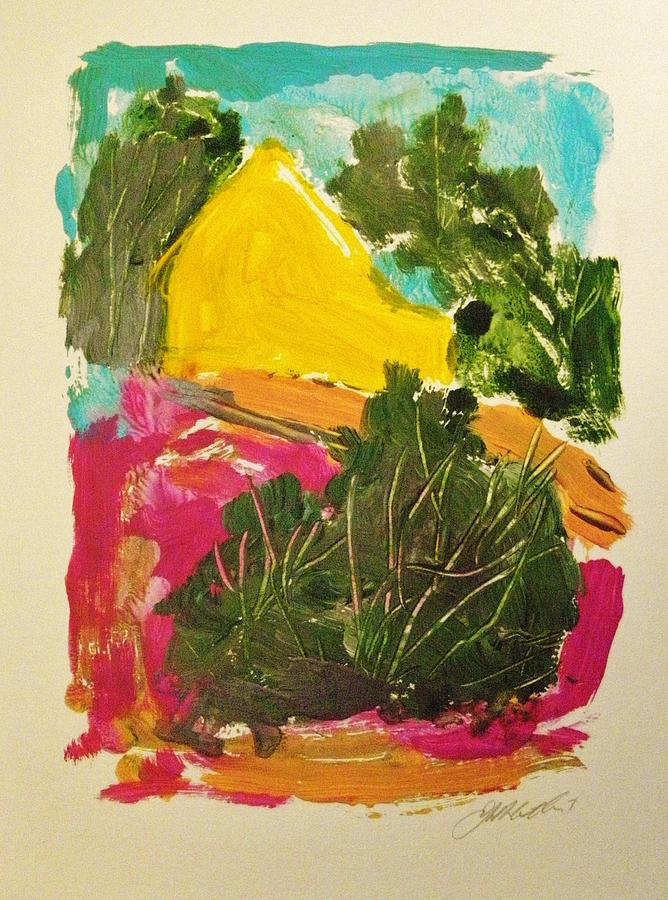 Yellow Barn Painting by John Williams