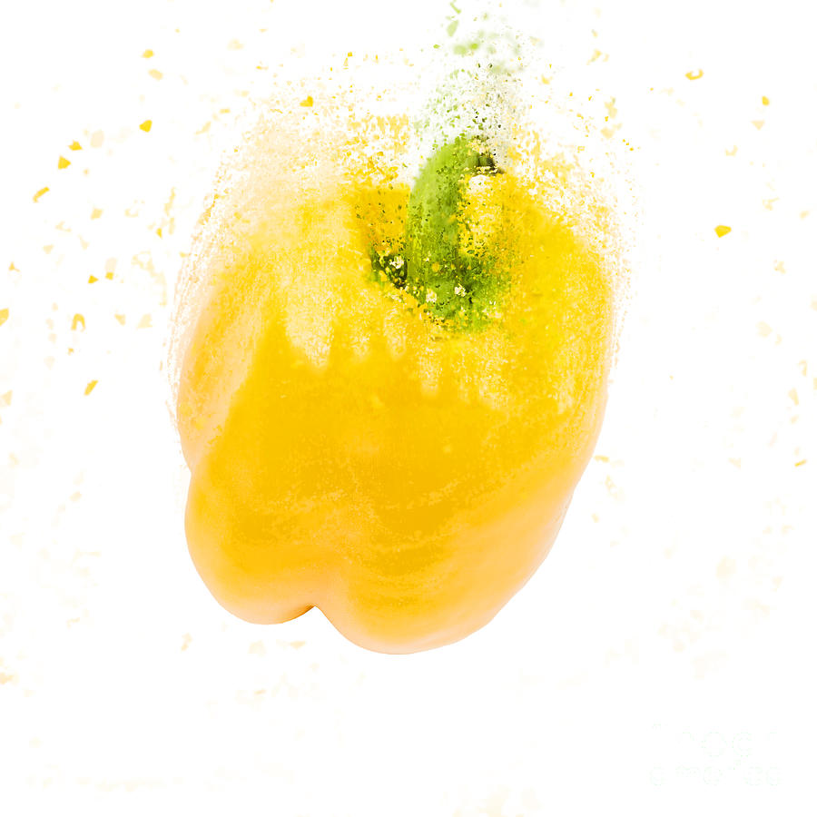 Vegetable Photograph - Yellow Bell pepper  by Humorous Quotes