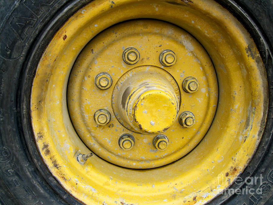 Yellow Wheel Photograph by Sandra Church