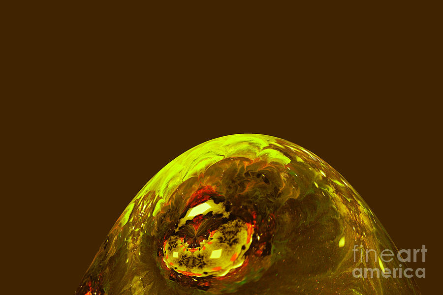 Yellow blob abstract Photograph by Jeff Swan