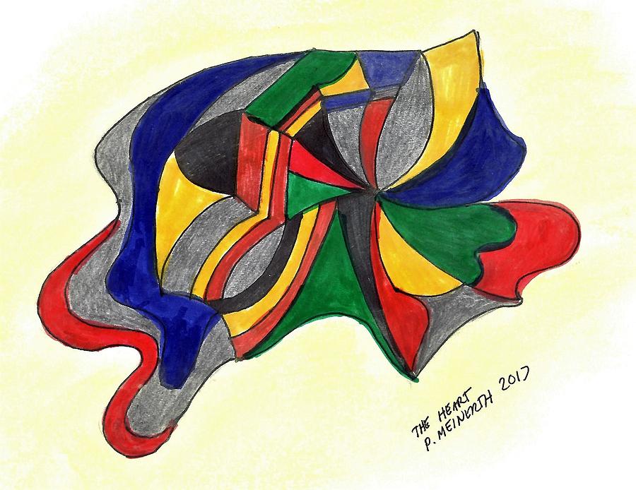 Yellow  Blue  Red Drawing by Paul Meinerth