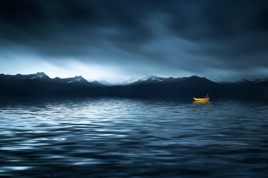 Yellow Boat Photograph by Bess Hamiti
