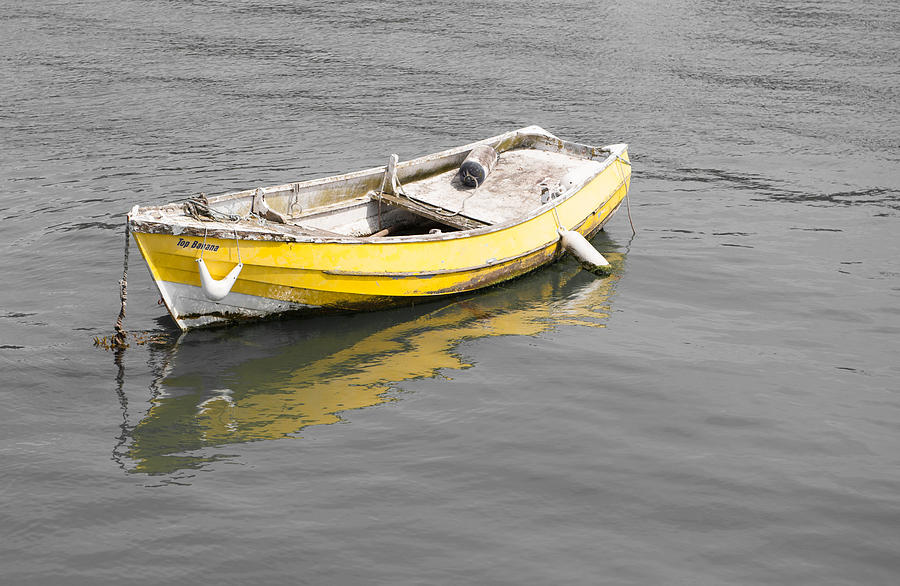 Yellow Boat Photograph by Helen Jackson