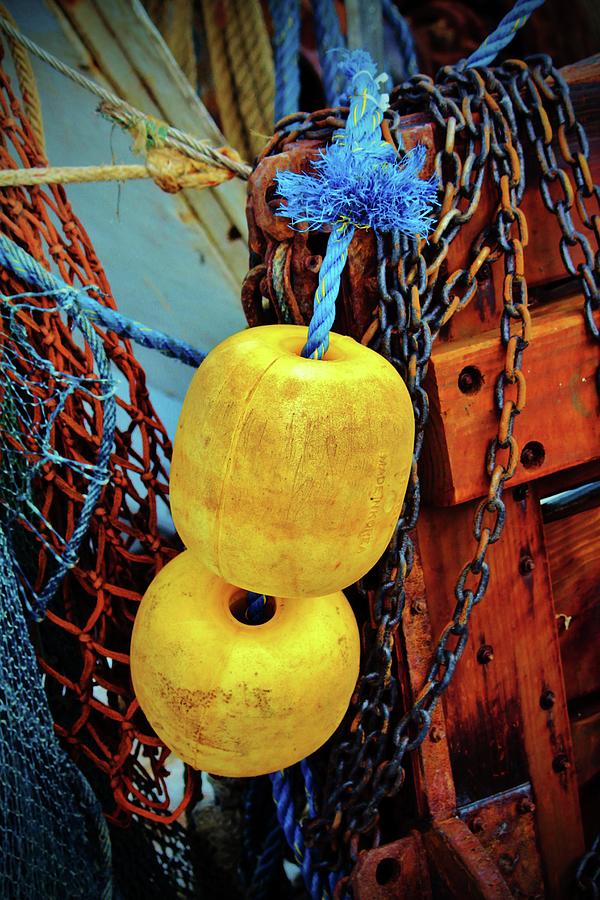 Yellow Buoys Photograph by Cynthia Guinn