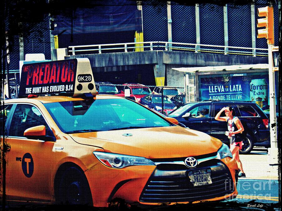 Car Photograph - Yellow Cab New York   by Sarah Loft