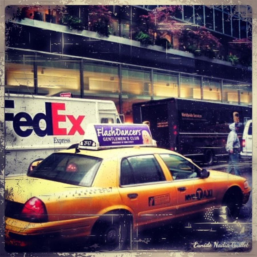 Newyork Photograph - Yellow Cab, Taxi Cab #newyork by E G