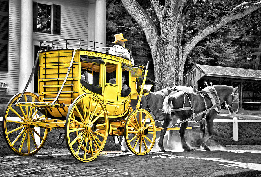 Yellow Carriage Photograph by Evelina Kremsdorf