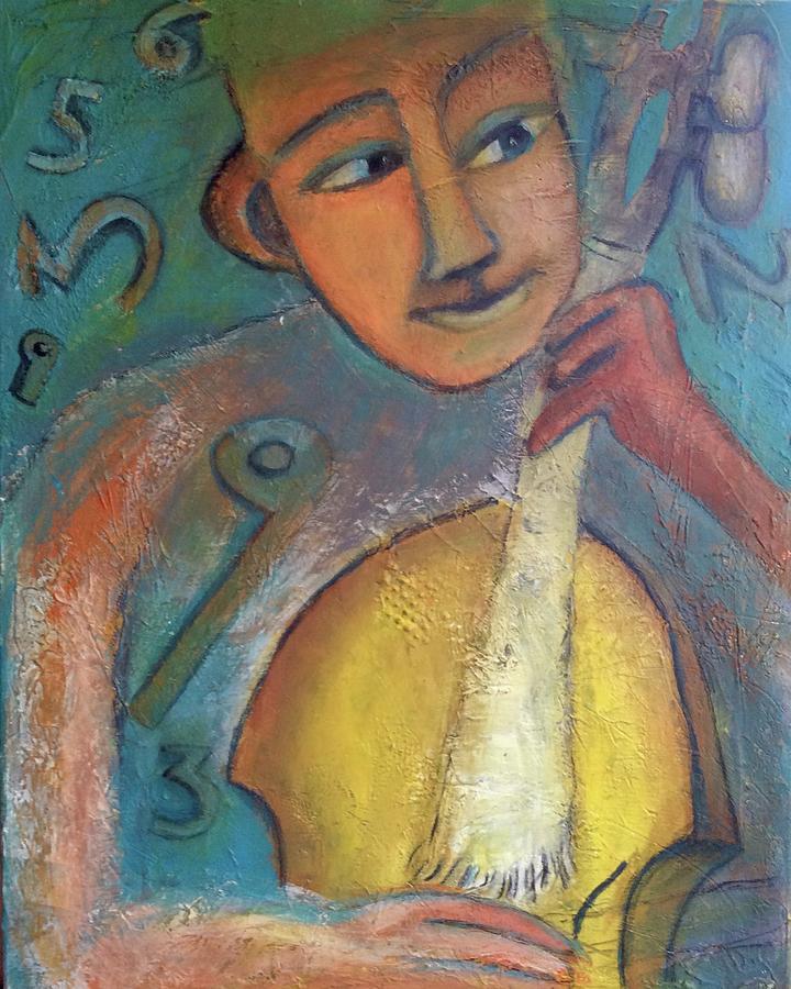 Yellow Cello Painting by Suzy Norris