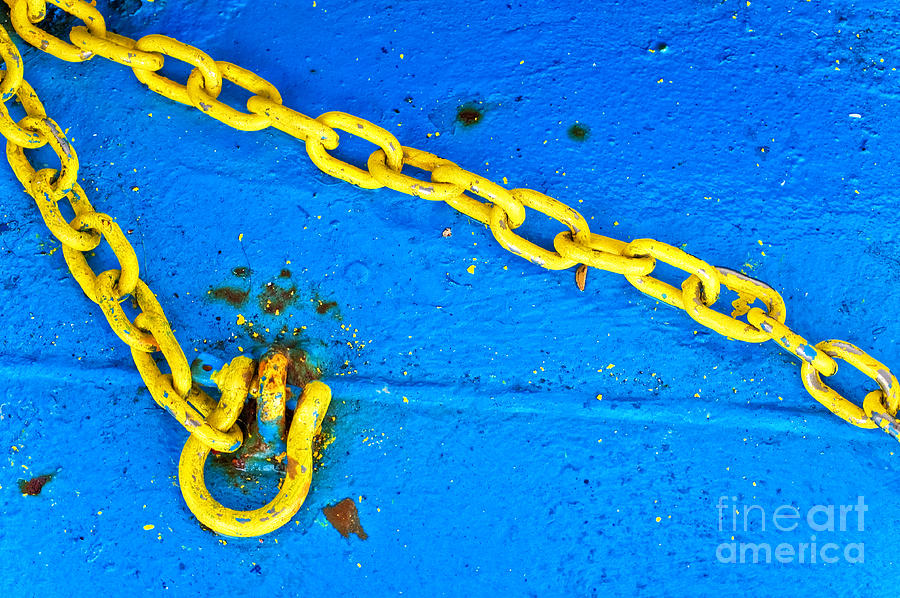 Yellow chain Photograph by Silvia Ganora
