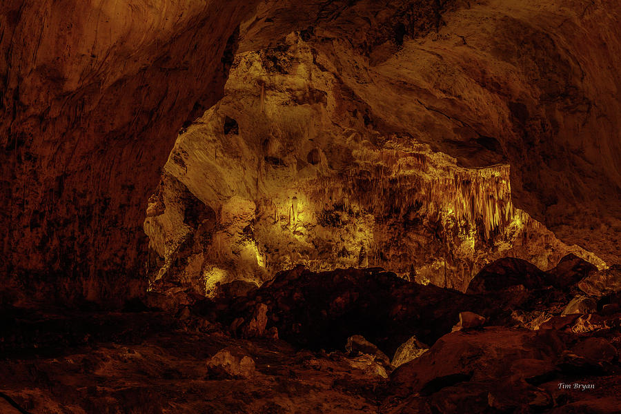 Carlsbad Caverns Photograph - Yellow Chamber, Carlsbad Caverns by Tim Bryan
