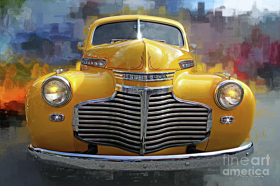 Yellow Chevy Photograph by Randy Harris
