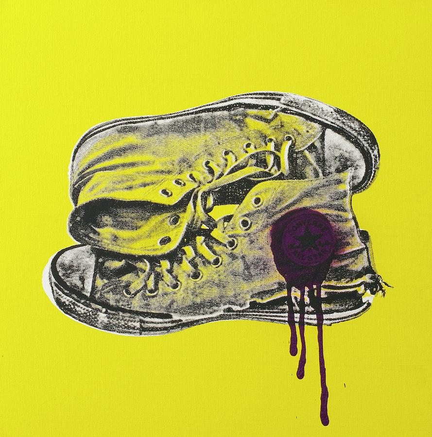 Yellow Chuck Painting by Shane Bowden