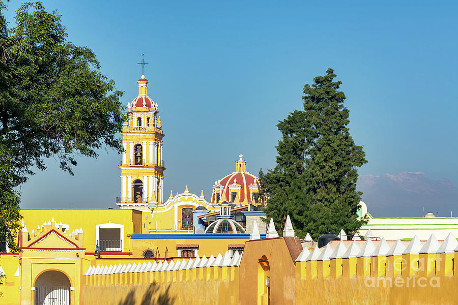Yellow Church in Cholula, Mexico Photograph by Jess Kraft