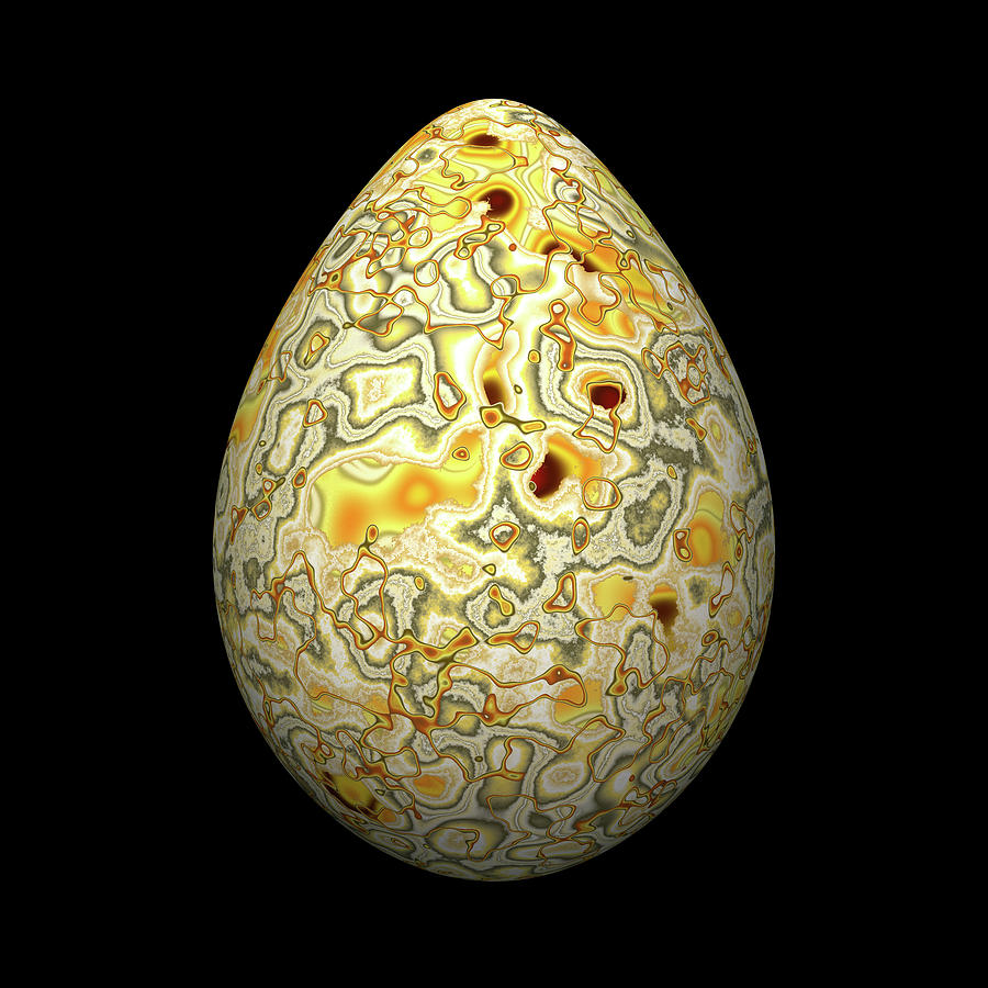 Yellow Conglomerate Egg Digital Art by Hakon Soreide