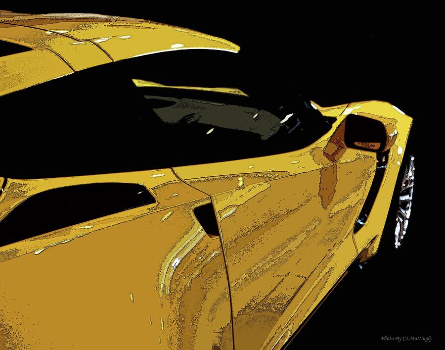 Yellow Corvette Photograph by Coke Mattingly