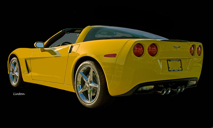 Yellow Corvette Photograph by Larry Linton