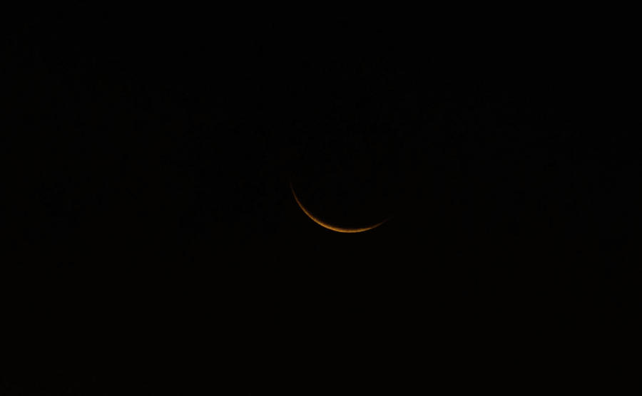 Yellow Crescent Moon Photograph by Marissa Hodge - Fine Art America