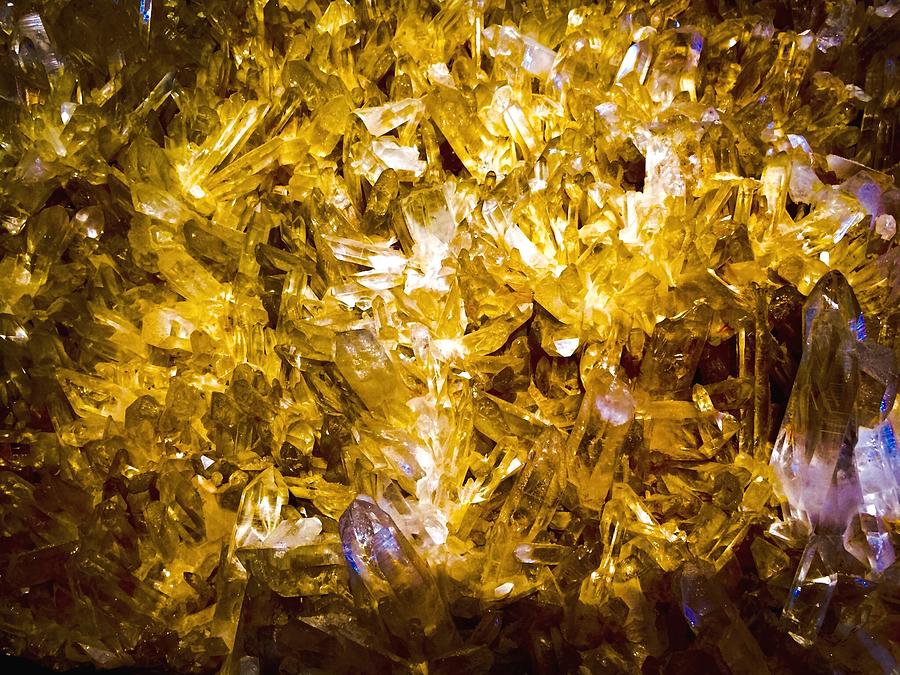 Yellow Crystals Photograph by Jennifer Lake
