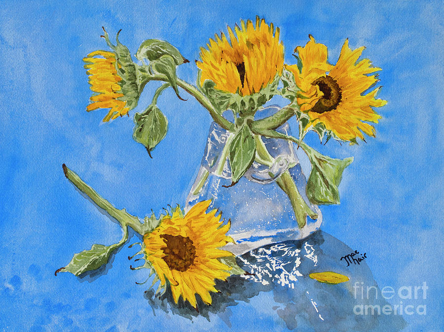 Flower Painting - Sunflowers by Jackie MacNair