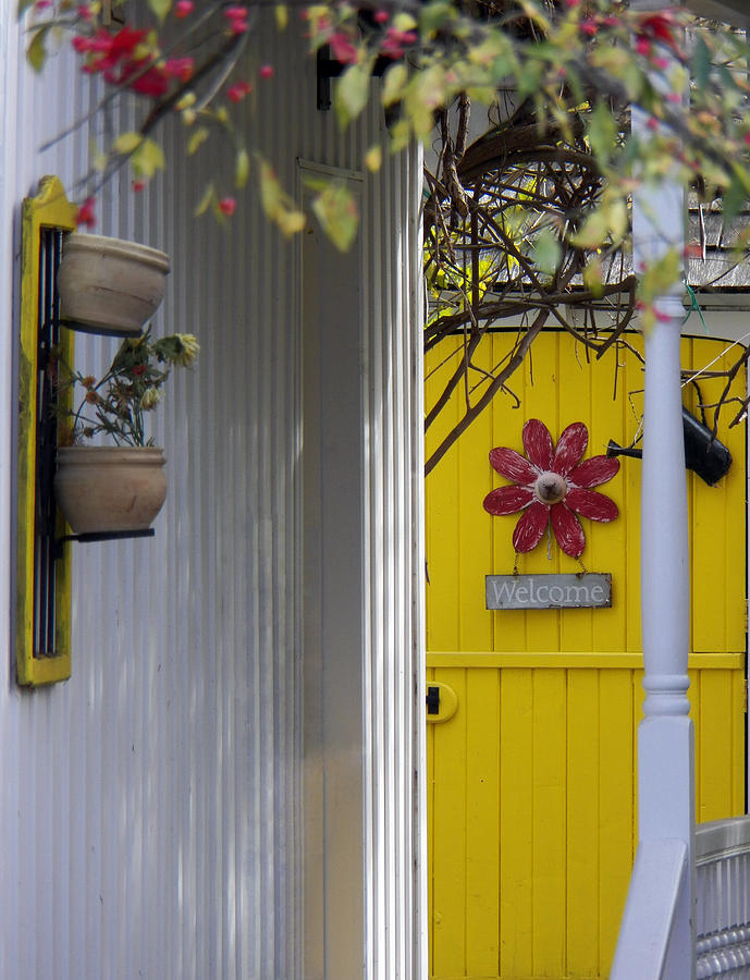 Yellow Door Photograph by Jennifer Robin