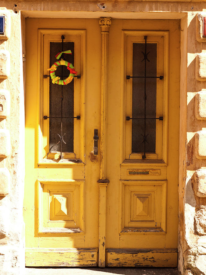 Spring Photograph - Yellow Door of Tabor by Rae Tucker