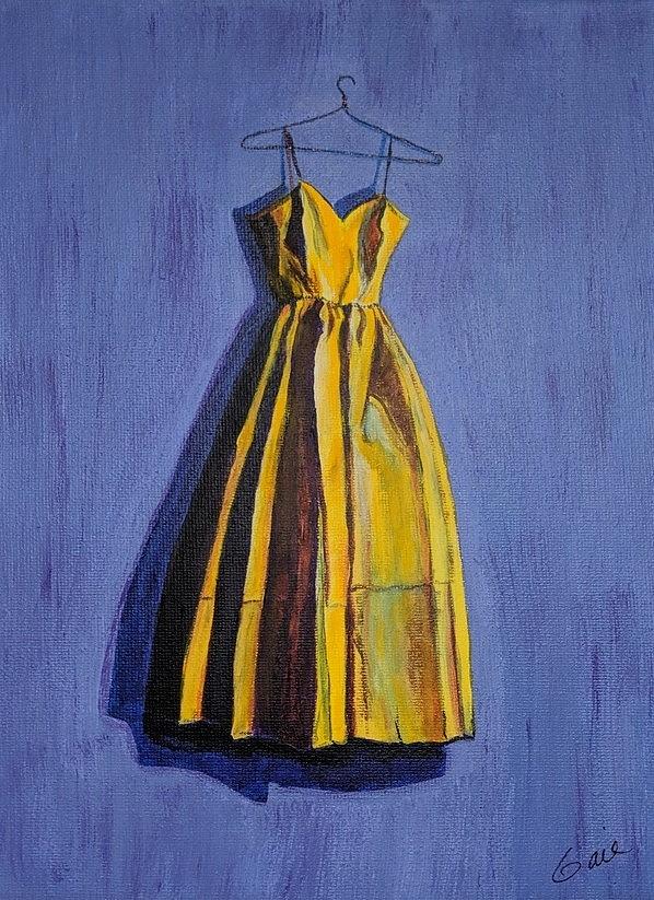 Yellow Dress inspired by Wayne Thiebaud by Gail Friedman Yellow Dress inspired by Wayne Thiebaud by Gail Friedman