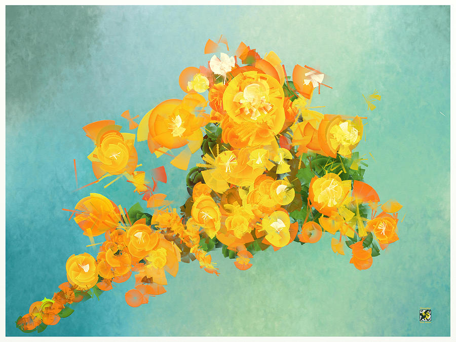 Yellow fire Spring Digital Art by Douglas Day Jones