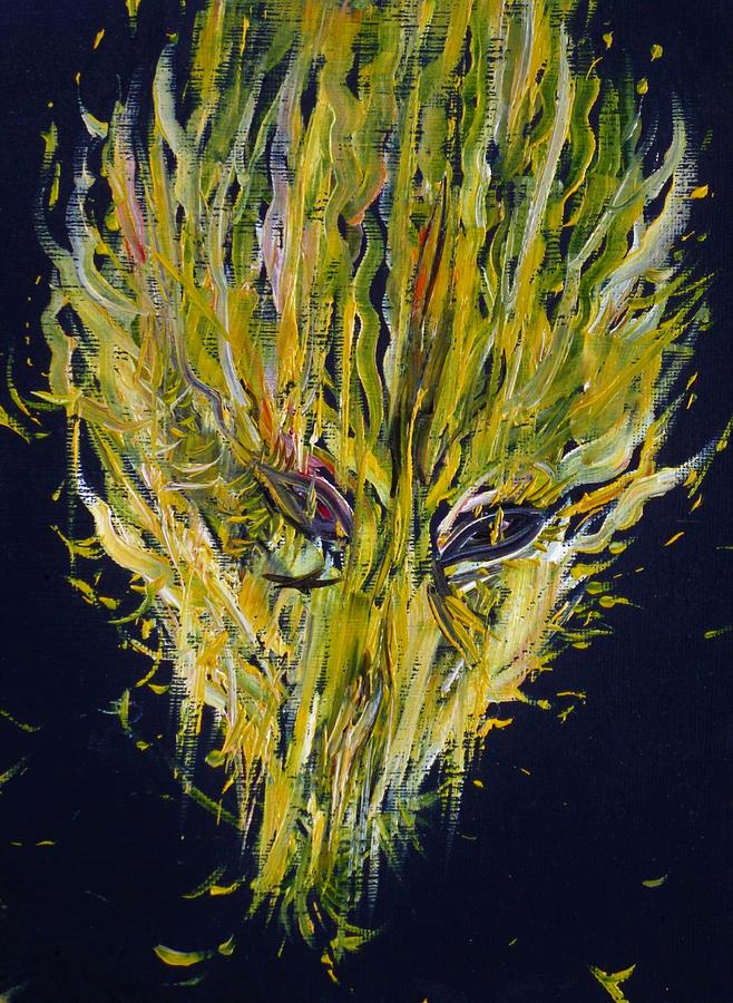 Yellow Flame Painting by Fabrizio Cassetta