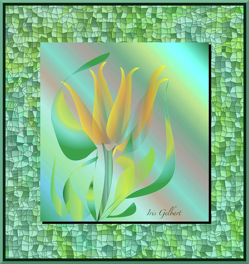 Yellow Flower #2 Digital Art by Iris Gelbart