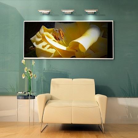 Yellow Flower Interior Showcase Digital Art by Delynn Addams