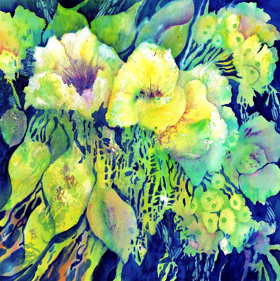 Yellow Flower Potpourri Painting by Sabina Von Arx