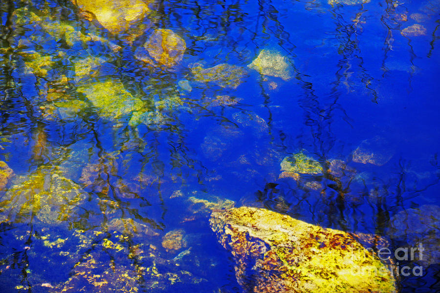 Yellow, Green, Blue, Reflections  Photograph by David Frederick