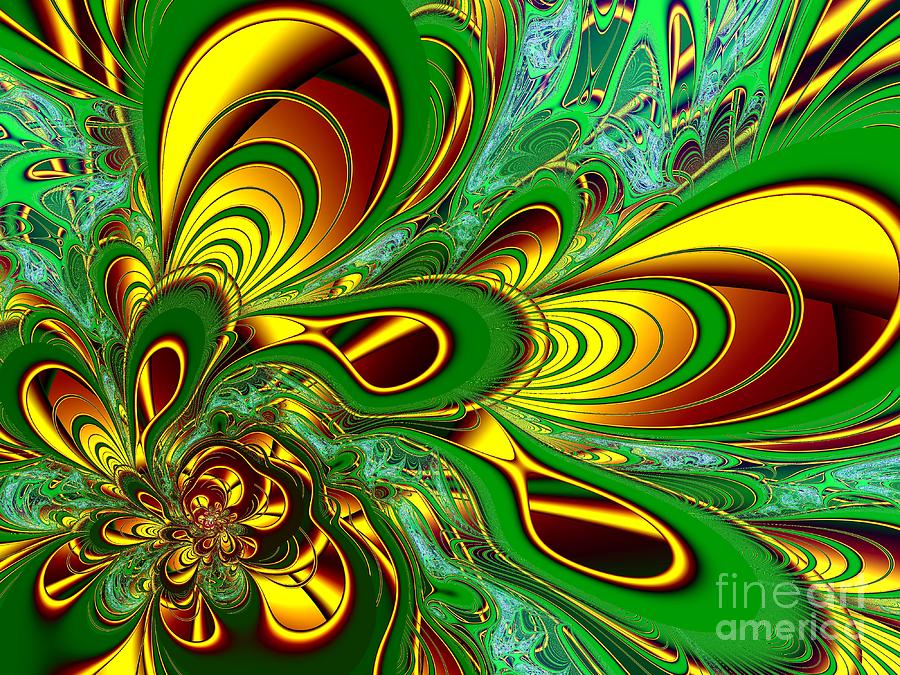 Yellow-Green Digital Art by Galina Lavrova - Fine Art America