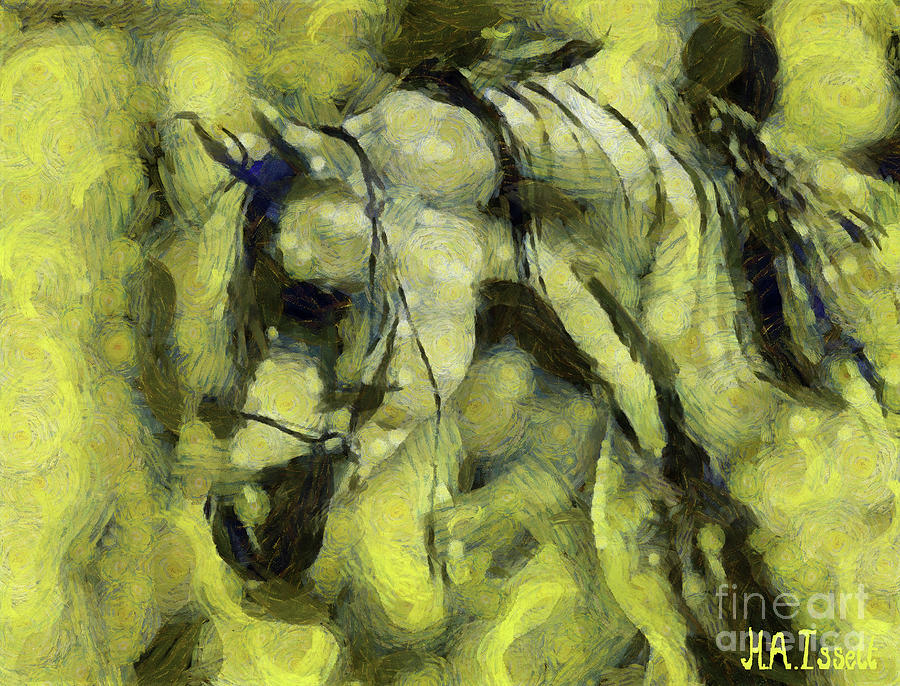 Yellow Green Horse Digital Art by Humphrey Isselt