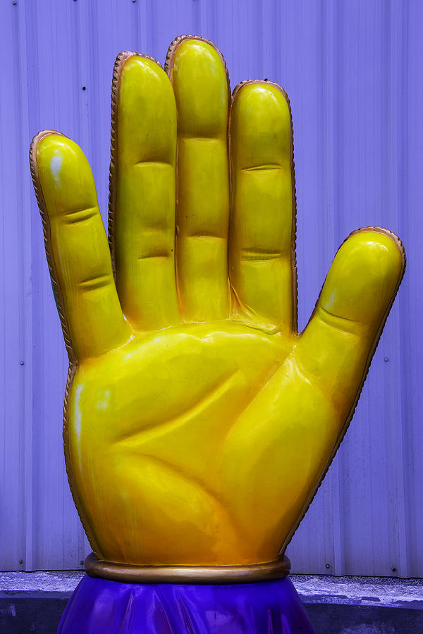 Yellow Hand Photograph by Garry Gay