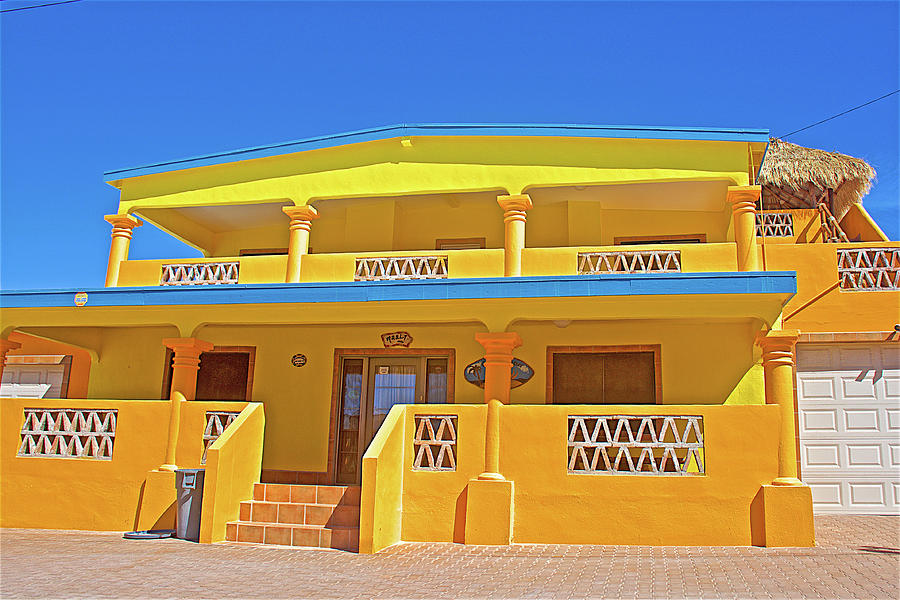 Yellow House in La Cholla on Rocky Point in Sonora-Mexico Photograph by Ruth Hager
