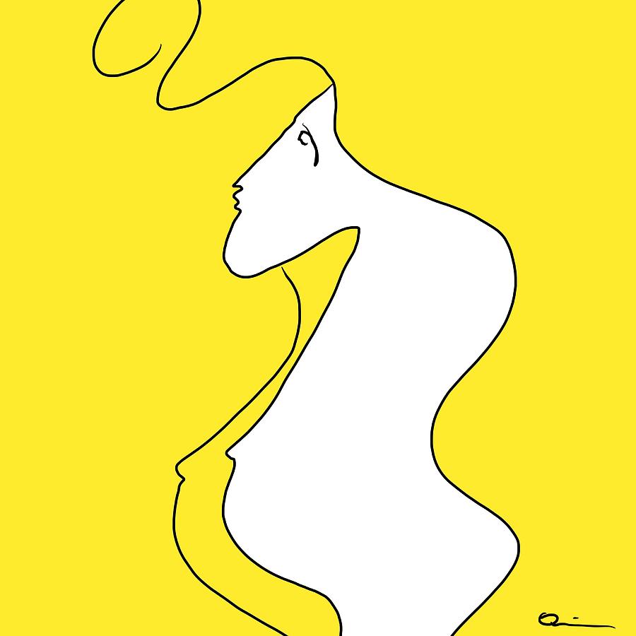 Yellow Digital Art by Jeffrey Quiros