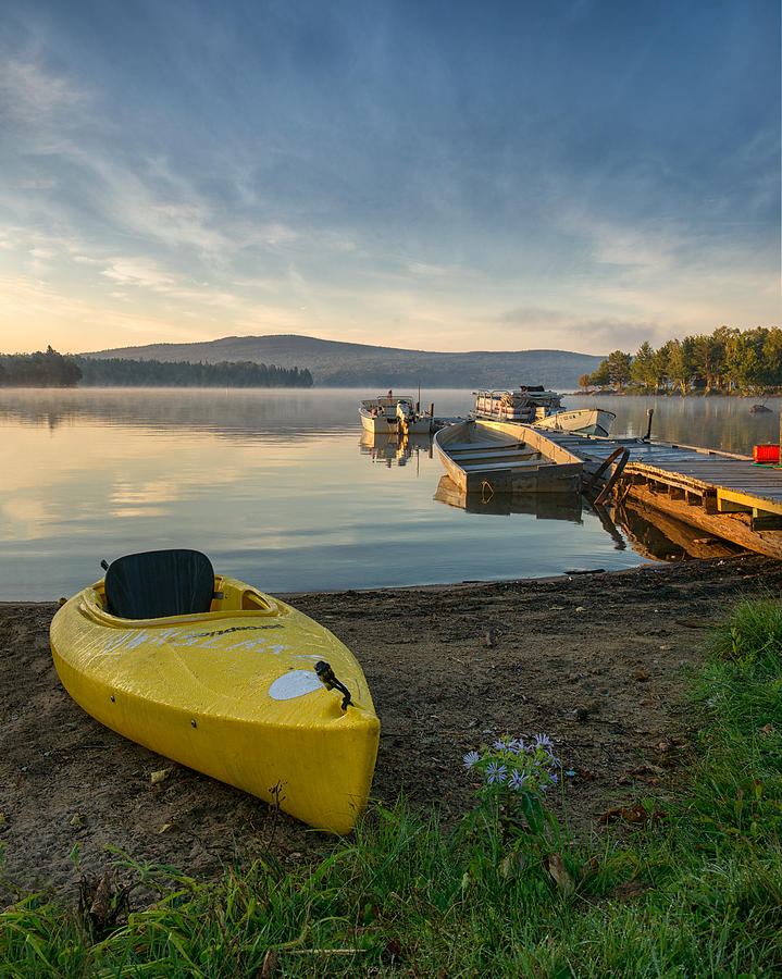 Yellow Kayak Photograph by Darylann Leonard Photography