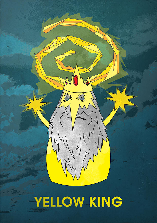 Yellow King True Detective Adventure Time Digital Art by IamLoudness Studio