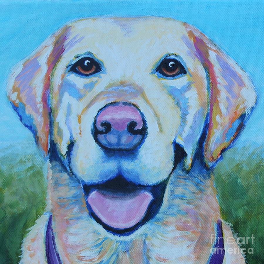 Yellow Lab Painting by Tricia Lesky - Fine Art America