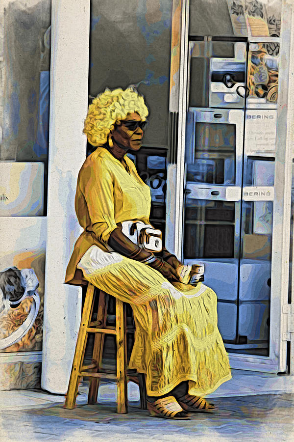 Yellow Lady Waiting Photograph by Alice Gipson