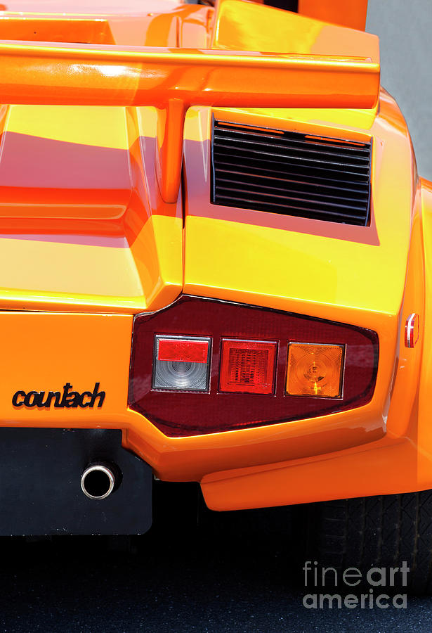 Yellow Lamborghini Countach - Exotic Car Photograph by Anthony Totah